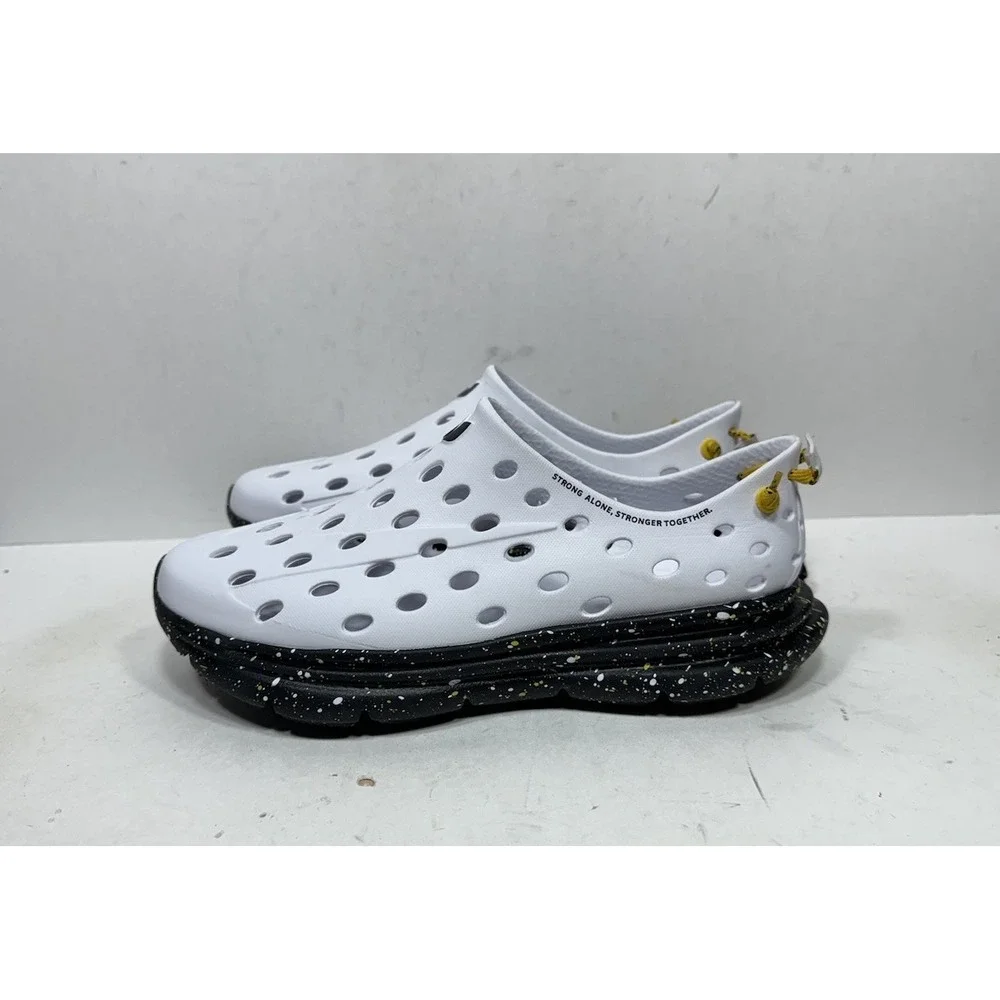 Kane Footwear Revive Speckle Active Recovery Shoes White Black Mens Size 8